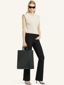 AC LEATHER TOTE BAG
