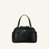 AC STUD NAPLACK LEATHER BOWLING BAG