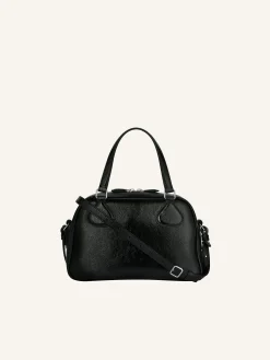 AC STUD NAPLACK LEATHER BOWLING BAG