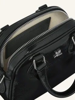 AC STUD NAPLACK LEATHER MINI BOWLING BAG