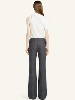 ASYMMETRIC DRAPED T-SHIRT