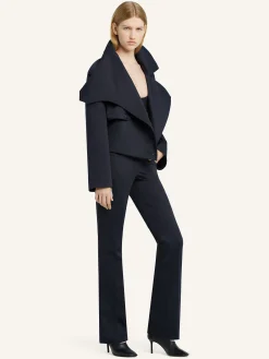 BELTED BOOTCUT PANTS