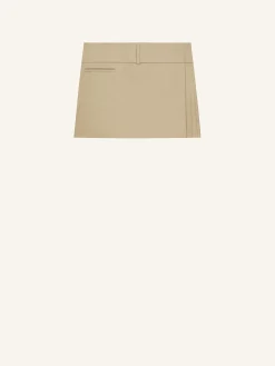 BELTED PLEATED MINI SKIRT