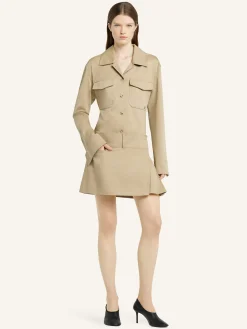 BELTED PLEATED MINI SKIRT