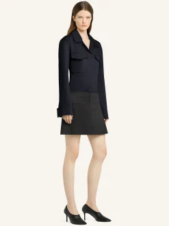 BELTED PLEATED MINI SKIRT