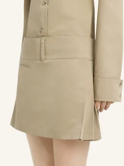 BELTED PLEATED MINI SKIRT