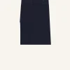 BELTED SLIT SKIRT