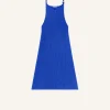 BUCKLE RIB KNIT DRESS