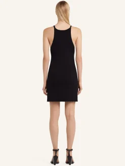 BUCKLE RIB KNIT DRESS