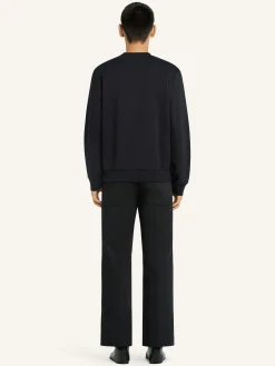 BUTTONED FLEECE SWEATSHIRT