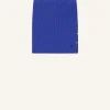 BUTTONED LIGHT RIB MINI SKIRT