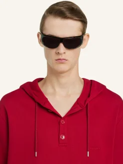 BUTTONED SWEATSHIRT
