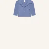 CROPPED KNIT POLO