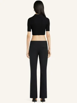 CROPPED KNIT POLO