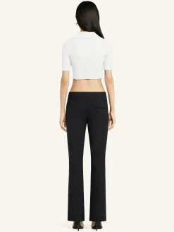 CROPPED KNIT POLO