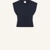 CROPPED SLEEVELES SWEATER
