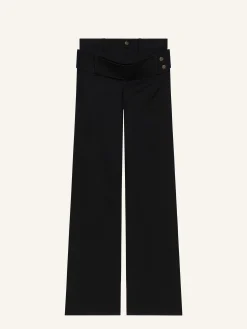 DOUBLE BELT DENIM PANTS