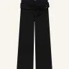 DOUBLE BELT DENIM PANTS
