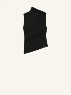 DRAPED JERSEY TOP