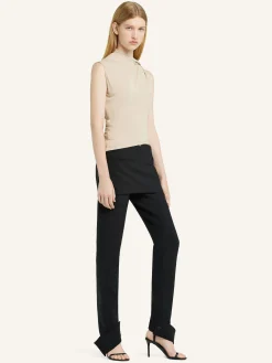 DRAPED JERSEY TOP
