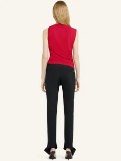 DRAPED JERSEY TOP