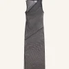 DRAPED MESH DRESS