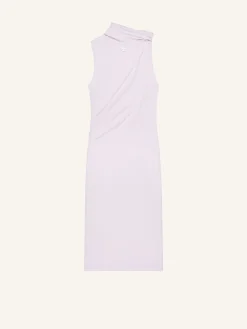 DRAPED SLEEVELESS DRESS