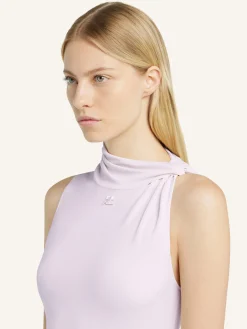 DRAPED SLEEVELESS DRESS