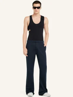 EMBROIDERED FLEECE PANTS