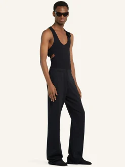 EMBROIDERED FLEECE PANTS