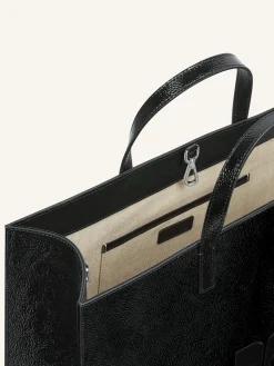 HERITAGE AC NAPLACK LEATHER TOTE BAG