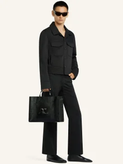 HERITAGE AC NAPLACK LEATHER TOTE BAG