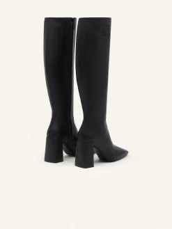 HERITAGE LEATHER KNEE BOOTS