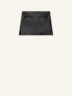 HERITAGE LEATHER MINI SKIRT