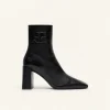 HERITAGE NAPLACK LEATHER ANKLE BOOTS