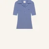 ICONIC RIB KNIT POLO SHIRT