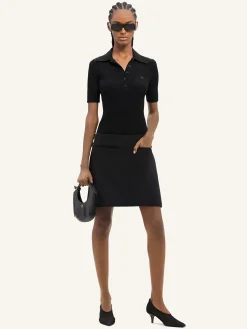 ICONIC RIB KNIT POLO SHIRT