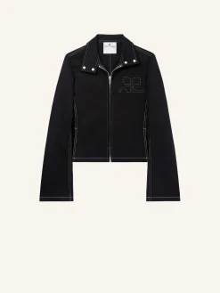 ICONIC TOPSTITCHED DENIM JACKET