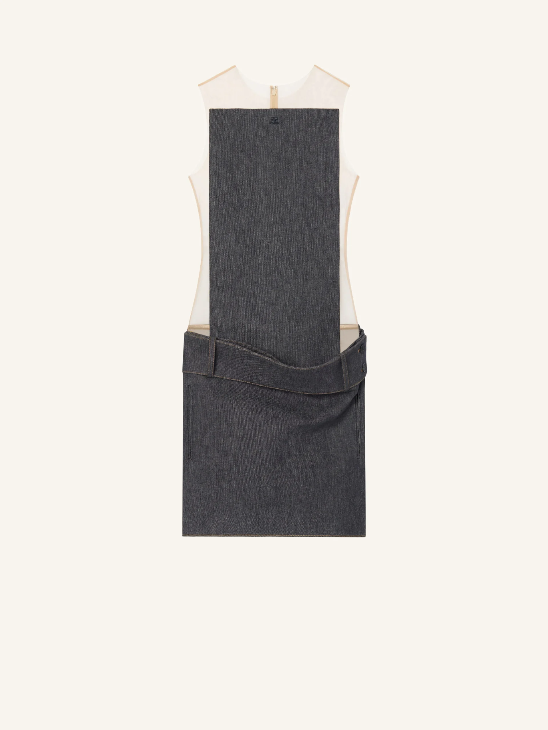 ILLUSION DENIM DRESS