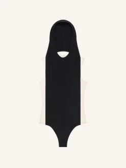 ILLUSION HOODED BODYSUIT