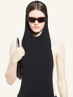 ILLUSION HOODED BODYSUIT