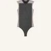 ILLUSION MOCKNECK DENIM BODYSUIT