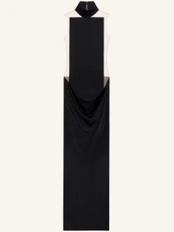 ILLUSION SATIN DRESS