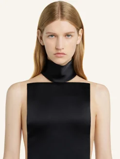 ILLUSION SATIN DRESS