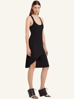 INFINITY PLEATS A-LINE DRESS