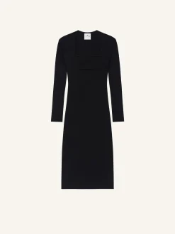 INFINITY RIB KNIT DRESS