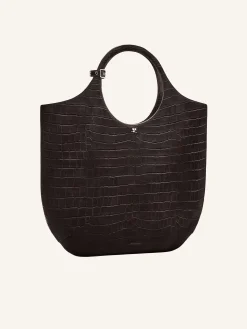 LARGE HOLY CROCO STAMPED BAG