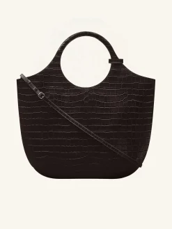 LARGE HOLY CROCO STAMPED BAG