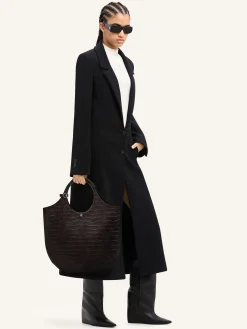 LARGE HOLY CROCO STAMPED BAG