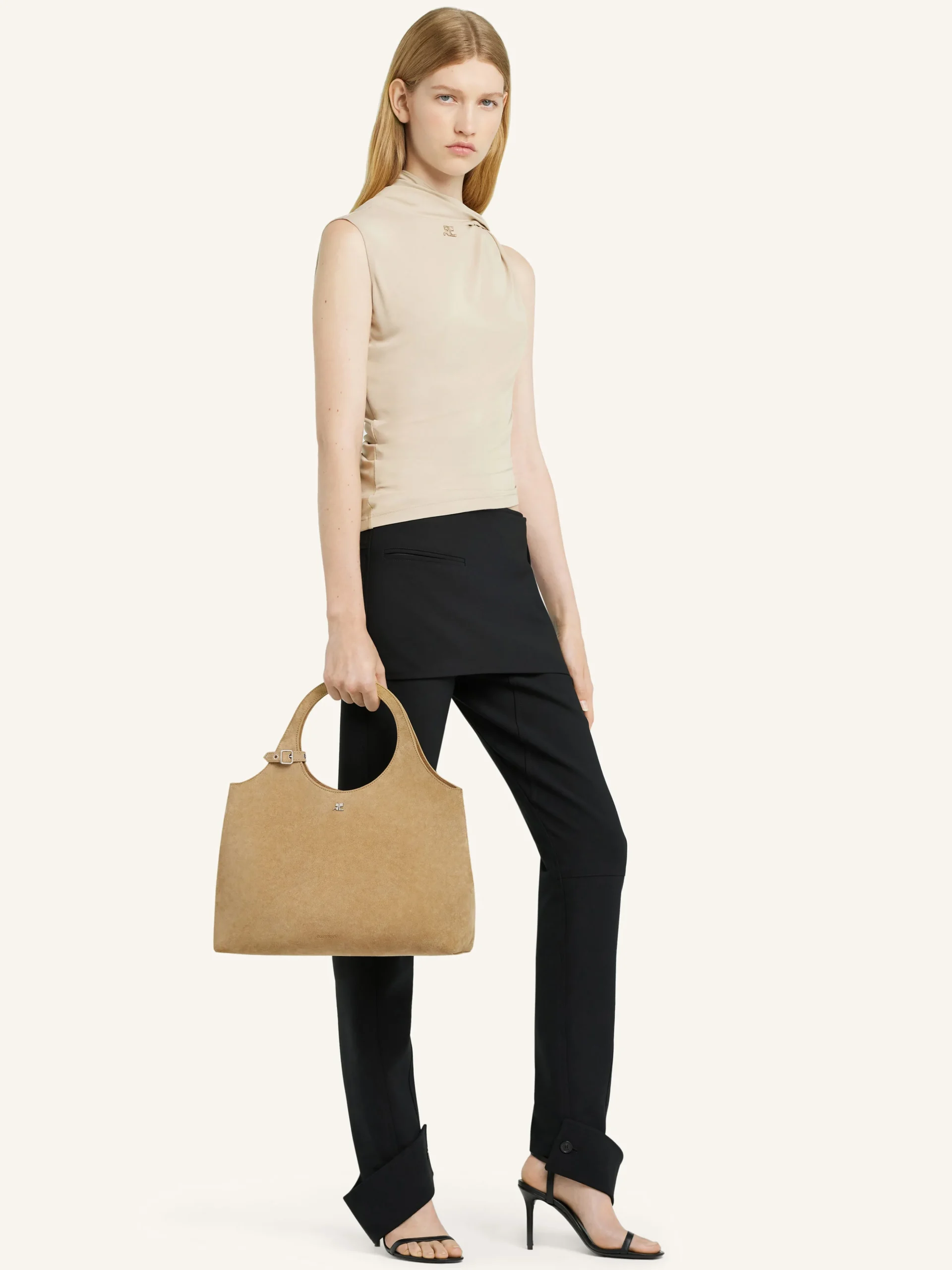 LARGE HOLY DAY SUEDE BAG